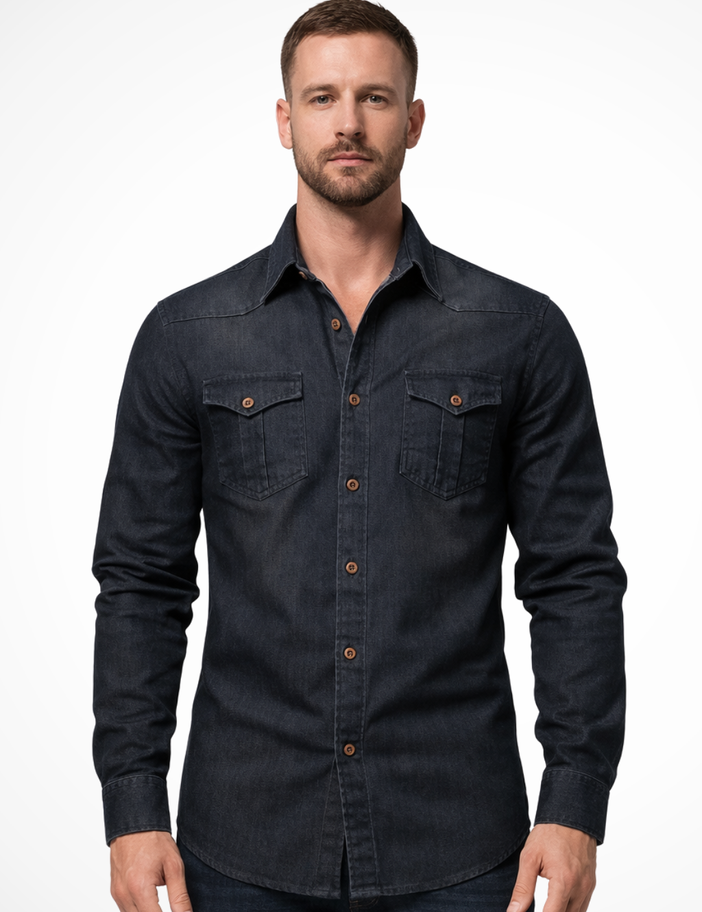 Lorenzo Bianchi | Tailored Denim Shirt for Men