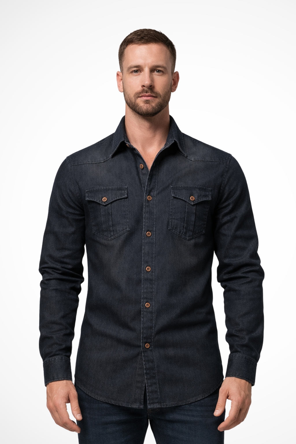 Lorenzo Bianchi | Tailored Denim Shirt for Men