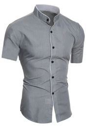 Lorenzo Bianchi | Tailored Mandarin Collar Shirt For Men
