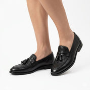 Lorenzo Devereux | Woven Tassel Loafers For Men