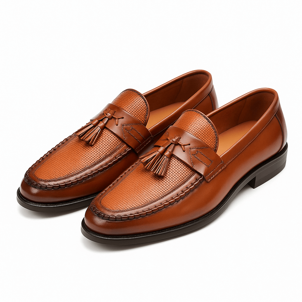 Lorenzo Devereux | Woven Tassel Loafers For Men