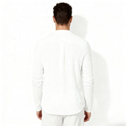 Davenport | Linen Henley Shirt For Men