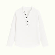 Davenport | Linen Henley Shirt For Men