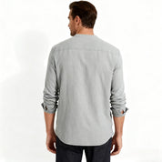Davenport | Linen Henley Shirt For Men