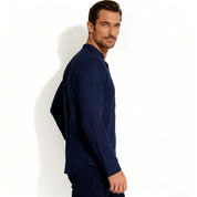 Davenport | Linen Henley Shirt For Men