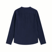 Davenport | Linen Henley Shirt For Men