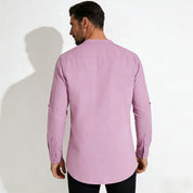 Davenport | Linen Henley Shirt For Men