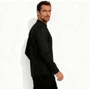 Davenport | Linen Henley Shirt For Men