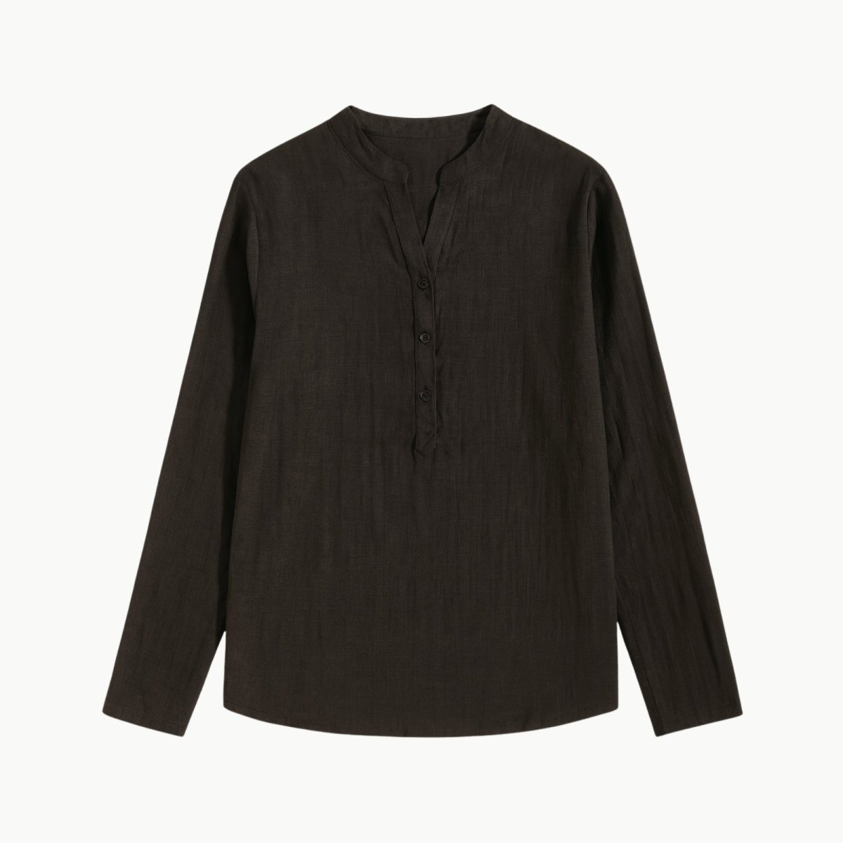 Davenport | Linen Henley Shirt For Men
