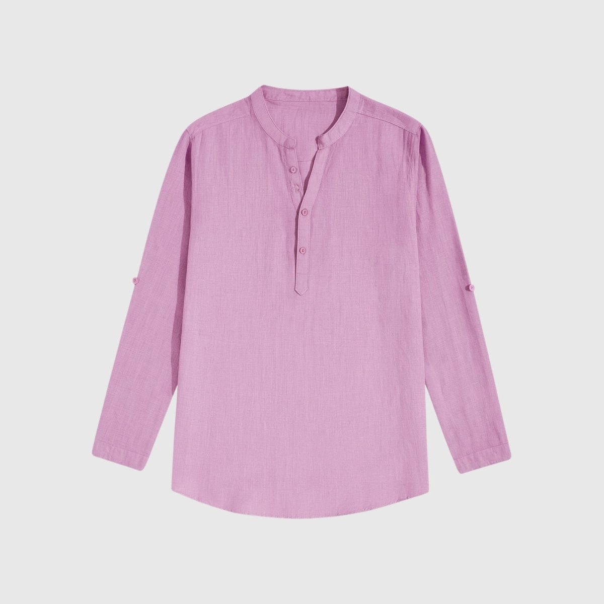 Davenport | Linen Henley Shirt For Men