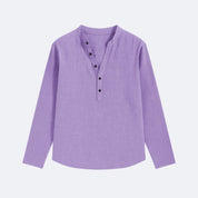 Davenport | Linen Henley Shirt For Men