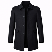 Harrington | Classic Wool Overcoat For Men
