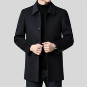 Harrington | Classic Wool Overcoat For Men