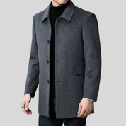 Harrington | Classic Wool Overcoat For Men