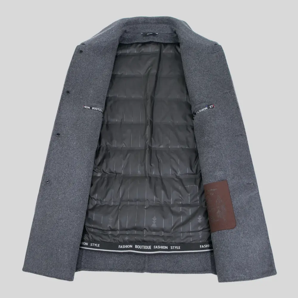 Harrington | Classic Wool Overcoat For Men