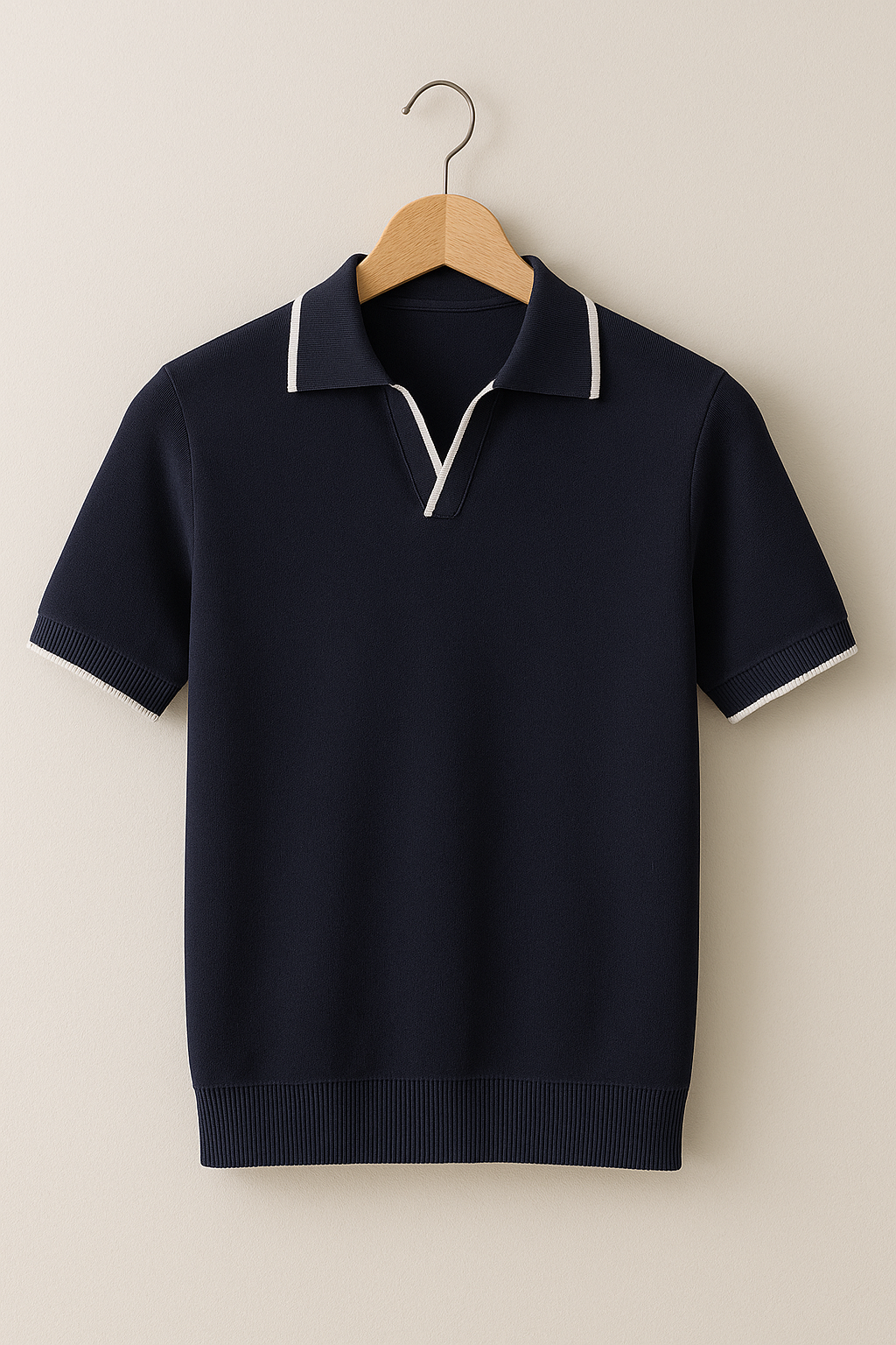 Luca Bellingham | Slim Fit Knit Polo Shirt For Men