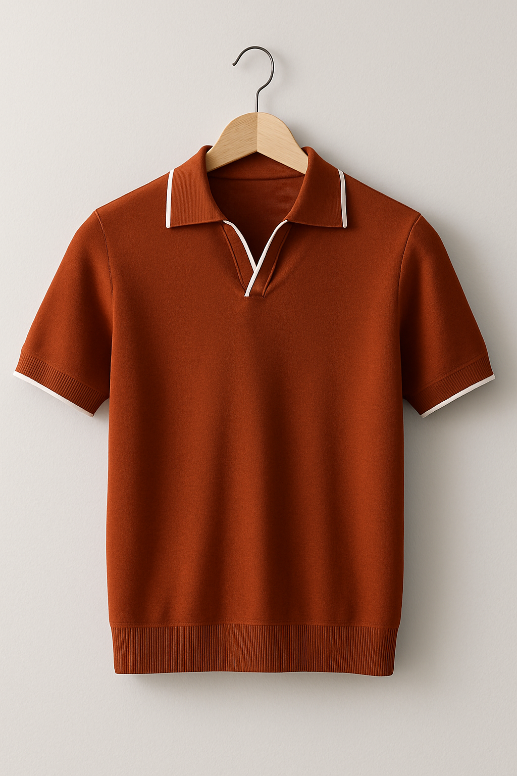 Luca Bellingham | Slim Fit Knit Polo Shirt For Men
