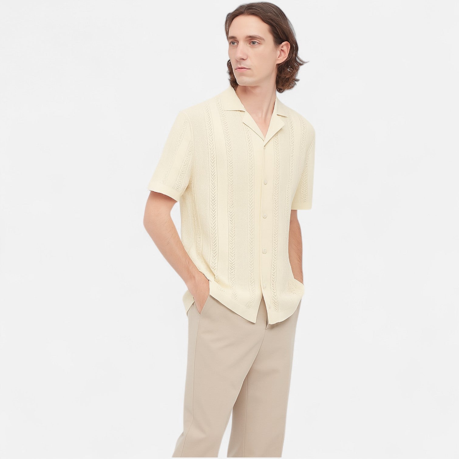 Luca Benedetti | Summer Knit Shirt for Men