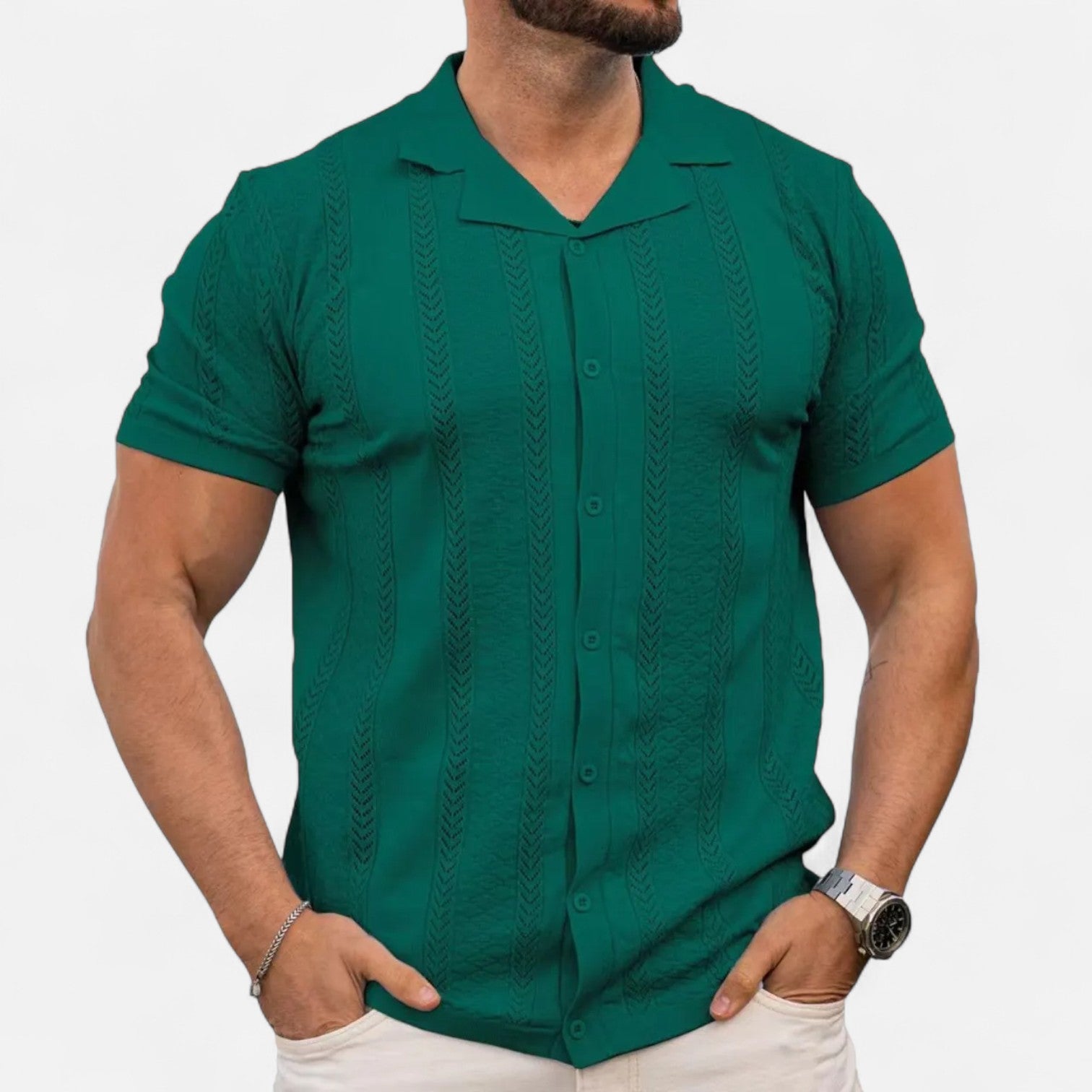 Luca Benedetti | Summer Knit Shirt for Men