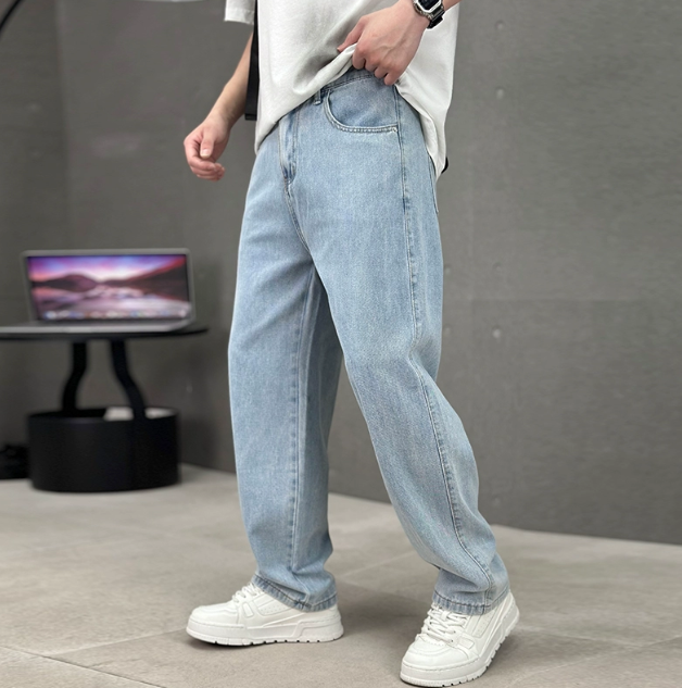 Luca Harrington | Relaxed Wide Leg Denim Jeans For Men