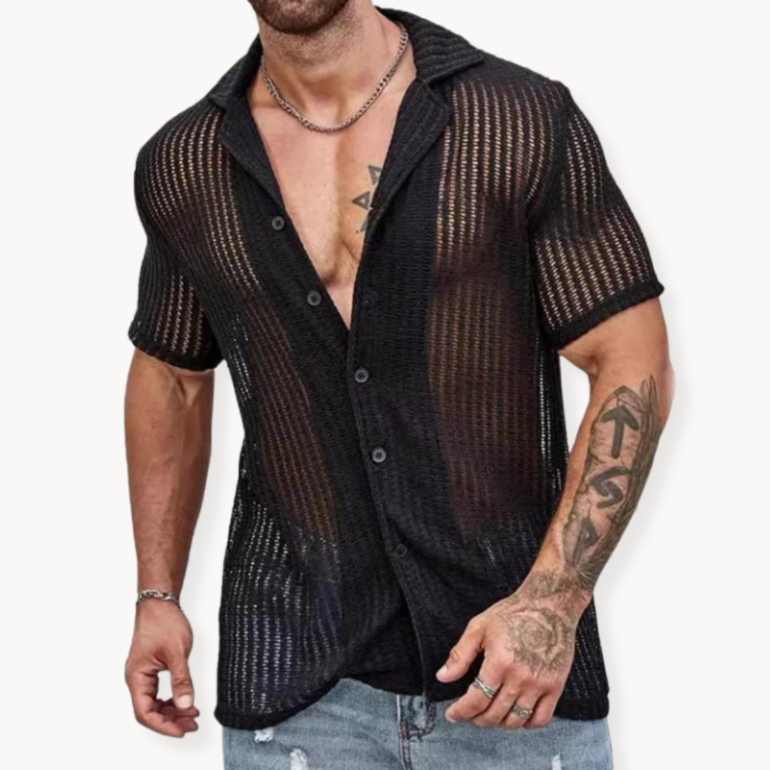 Luca Marino | Summer Knit Shirt For Men
