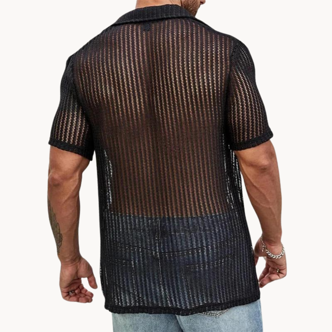 Luca Marino | Summer Knit Shirt For Men