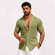 Luca Marino | Summer Knit Shirt For Men