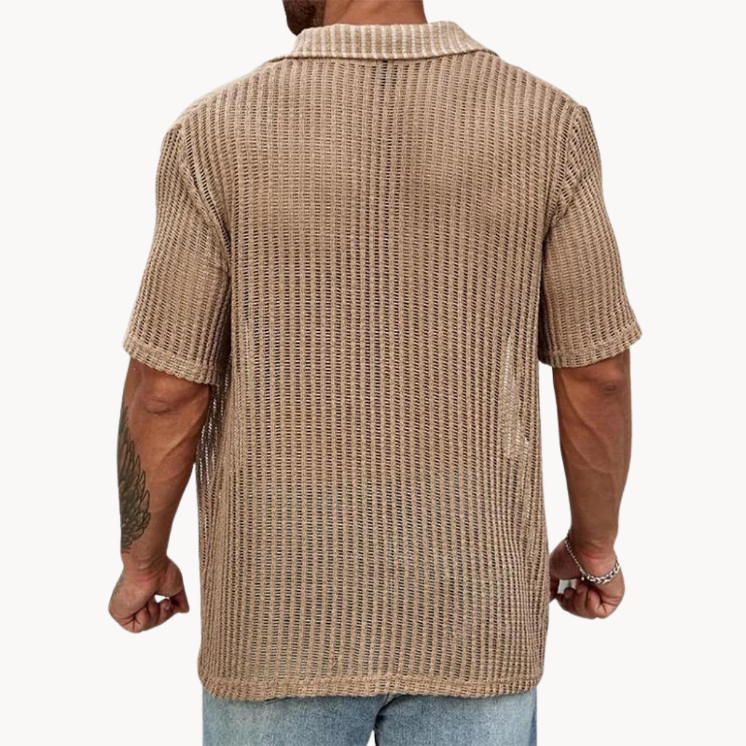 Luca Marino | Summer Knit Shirt For Men