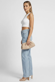 Luca Moretti | Wide Leg Denim Boyfriend Jeans For Women