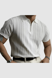 Luca Romano | Zip Polo Shirt For Men