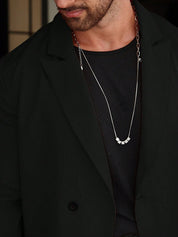 Luca Vantrell | Men's Solid Black Two-Piece Suit