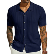 Lucien Carrington | Knitted Button Summer Shirt For Men