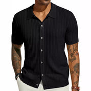 Lucien Carrington | Knitted Button Summer Shirt For Men