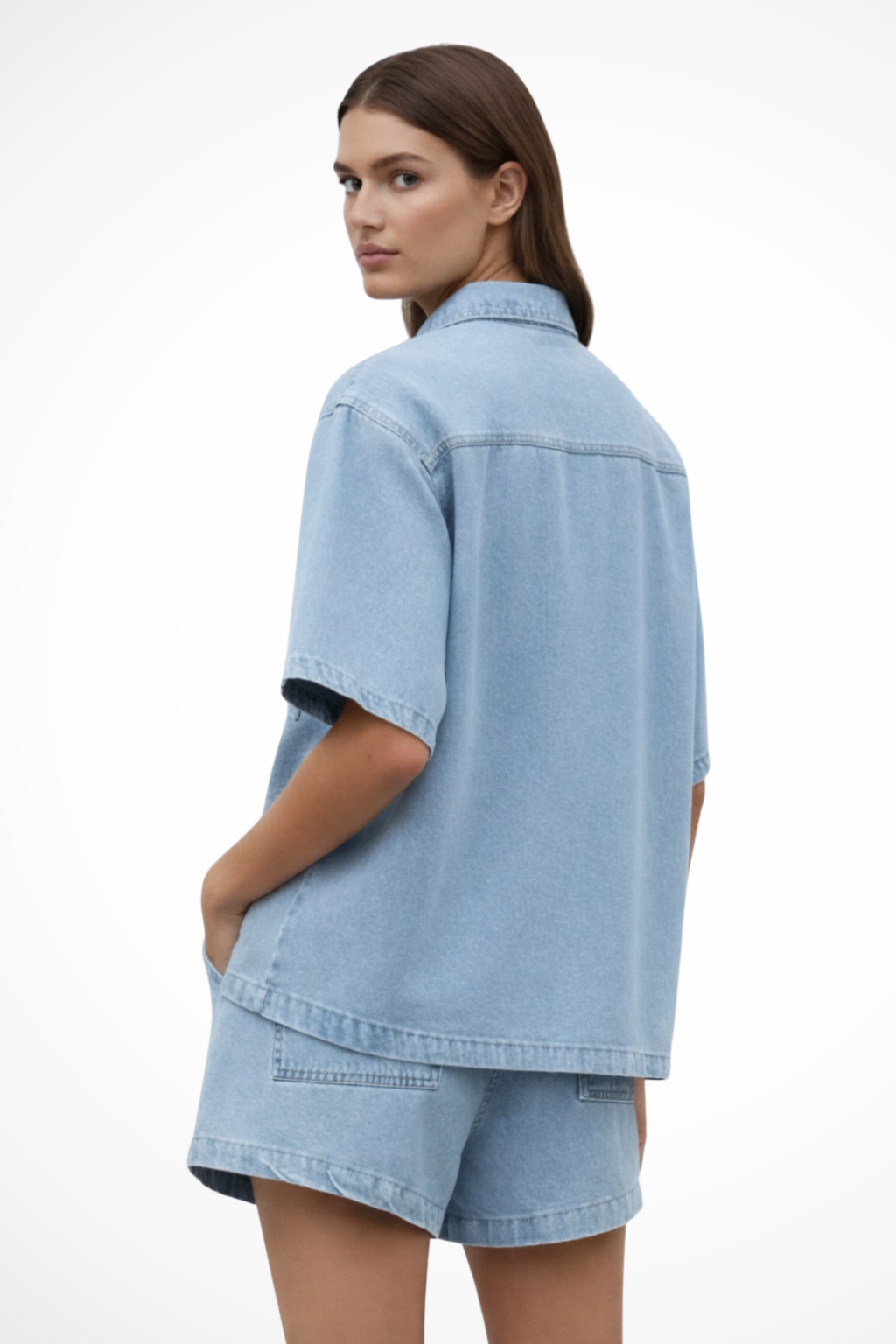 Lucienne Dubois | Denim Ease Co-Ord Set For Women
