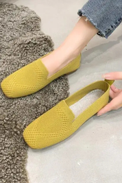 Lucienne Dupont | Breathable Knit Slip-On Shoes For Women