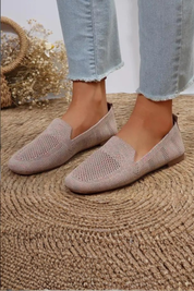 Lucienne Dupont | Breathable Knit Slip-On Shoes For Women