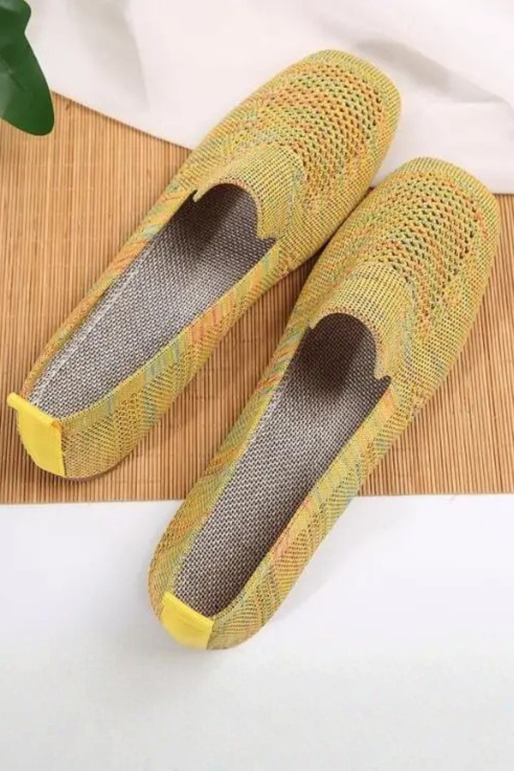 Lucienne Dupont | Breathable Knit Slip-On Shoes For Women