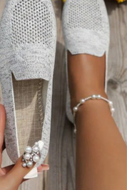 Lucienne Dupont | Breathable Knit Slip-On Shoes For Women