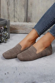 Lucienne Dupont | Breathable Knit Slip-On Shoes For Women
