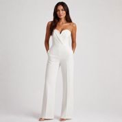 Lucy Preston | Strapless Tailored Jumpsuit