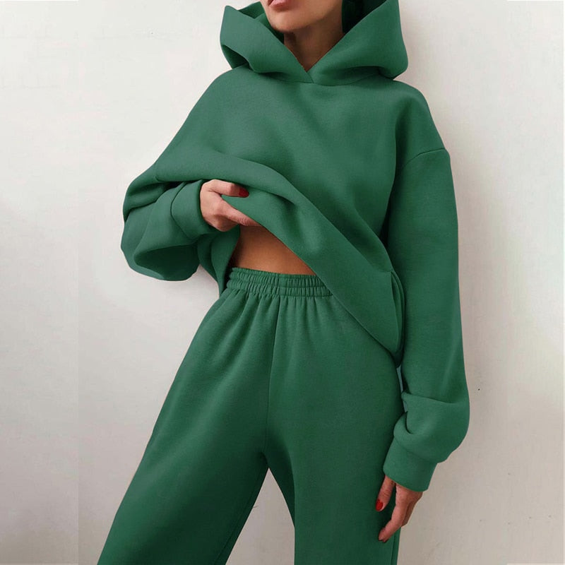 Luxury Loungewear Set with Sweater and Joggers