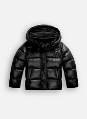 Luxury Slim Fit Puffer Jacket with Glossy Finish