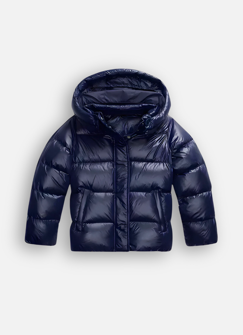 Luxury Slim Fit Puffer Jacket with Glossy Finish