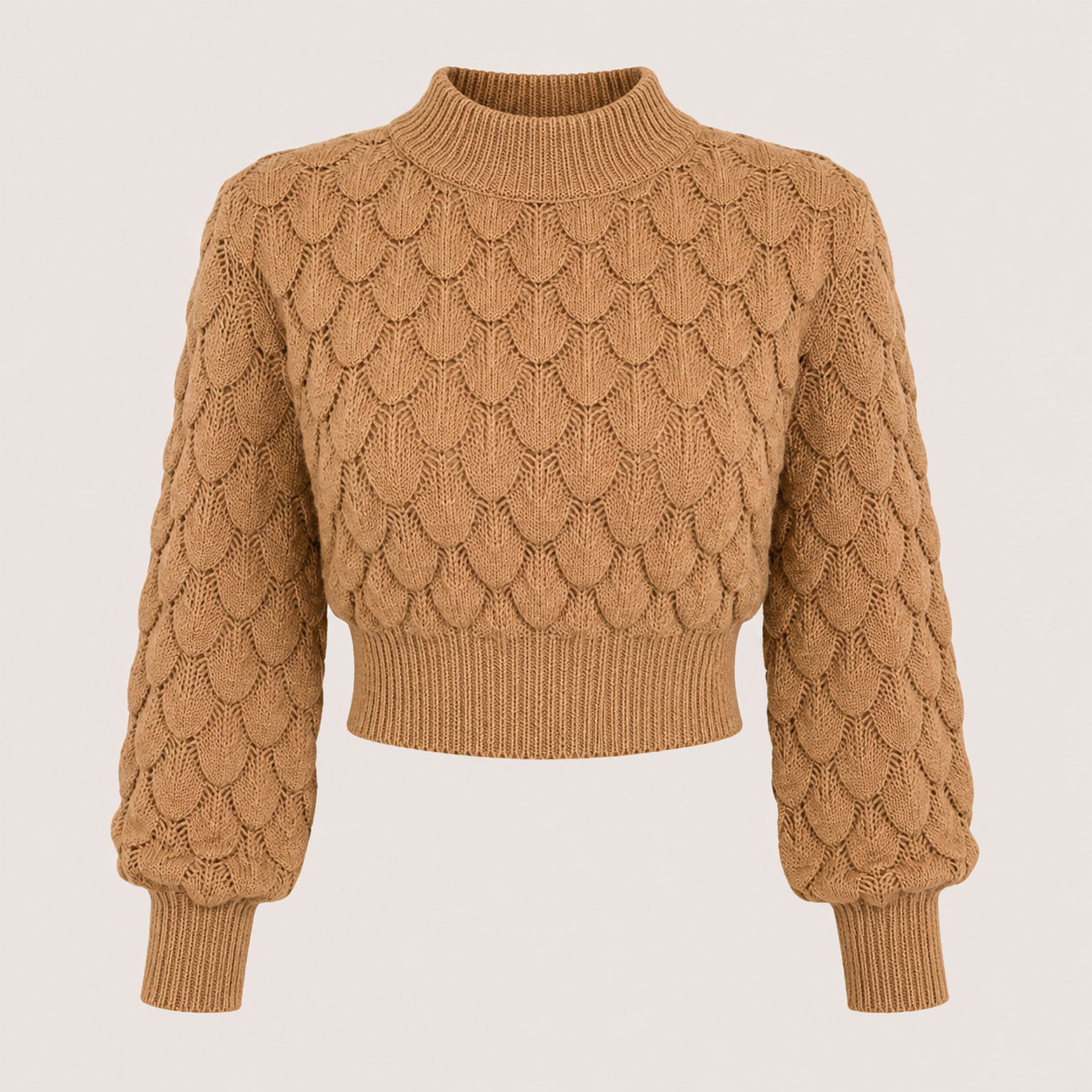 Lydia Thomas | Diamond Knit Cropped Jumper