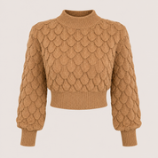 Lydia Thomas | Diamond Knit Cropped Jumper