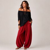 Lyra Thornton | Relaxed Off-Shoulder Two-Piece Set
