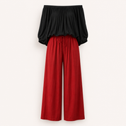 Lyra Thornton | Relaxed Off-Shoulder Two-Piece Set