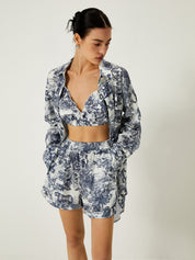 Magnolia Prescott | Blue 3-Piece Printed Set