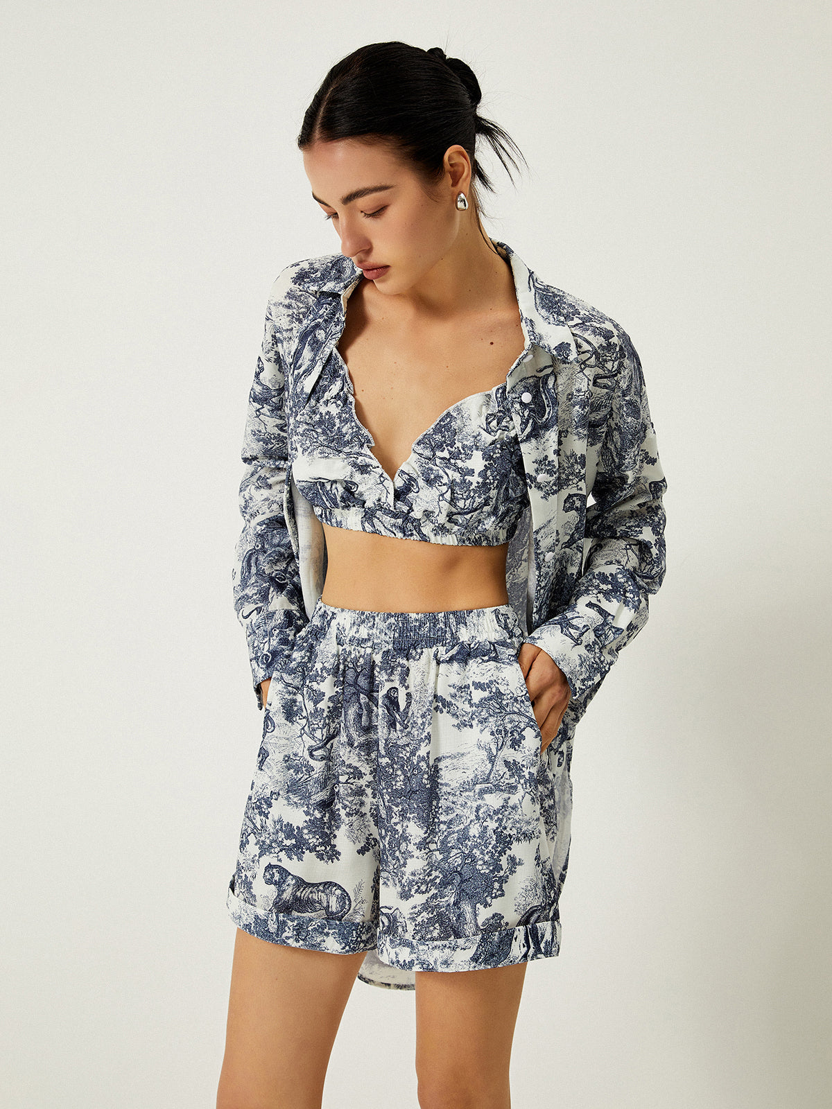 Magnolia Prescott | Blue 3-Piece Printed Set