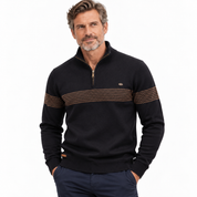 Malcolm Ferris | Quarter-Zip Cotton Sweater For Men